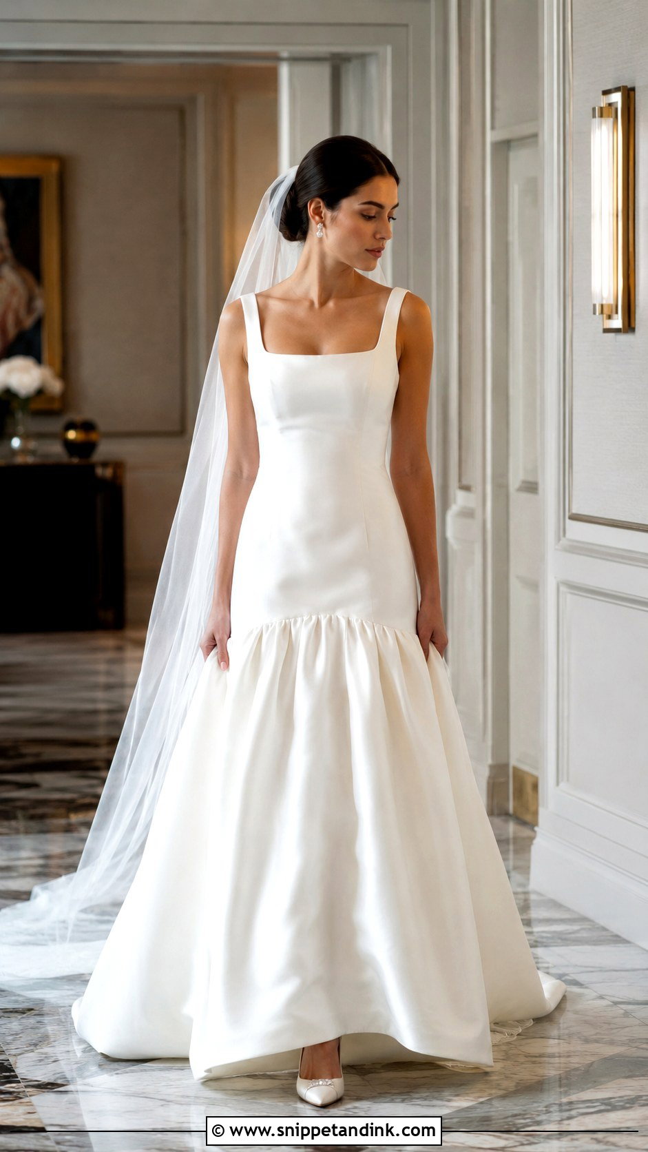 Carolina Herrera Drop Waist Wedding Dress - Snippet and Ink - 20 Carolina Herrera Wedding Dress Ideas