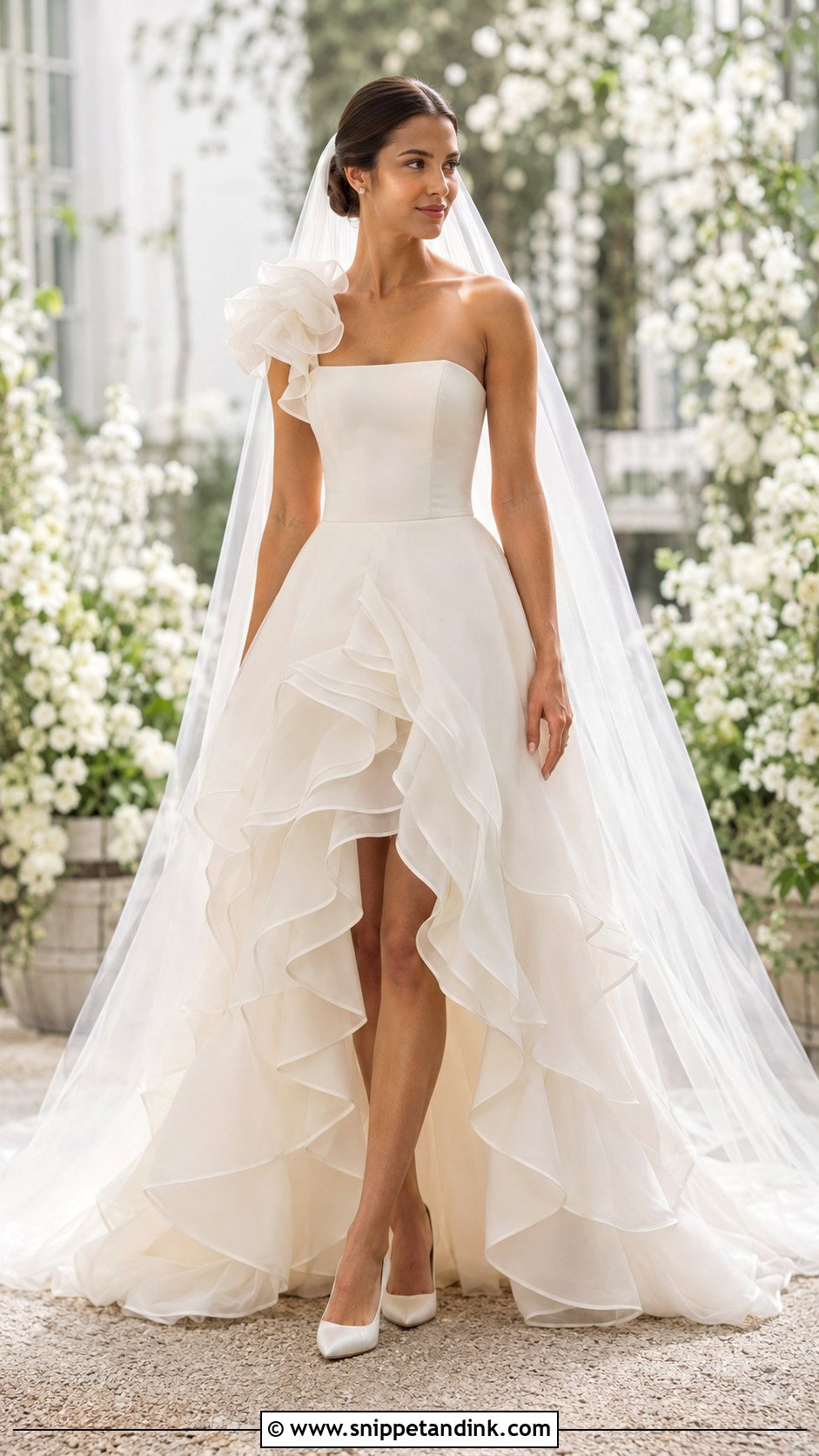 Carolina Herrera Ruffled Organza Gown - Snippet and Ink - 20 Carolina Herrera Wedding Dress Ideas