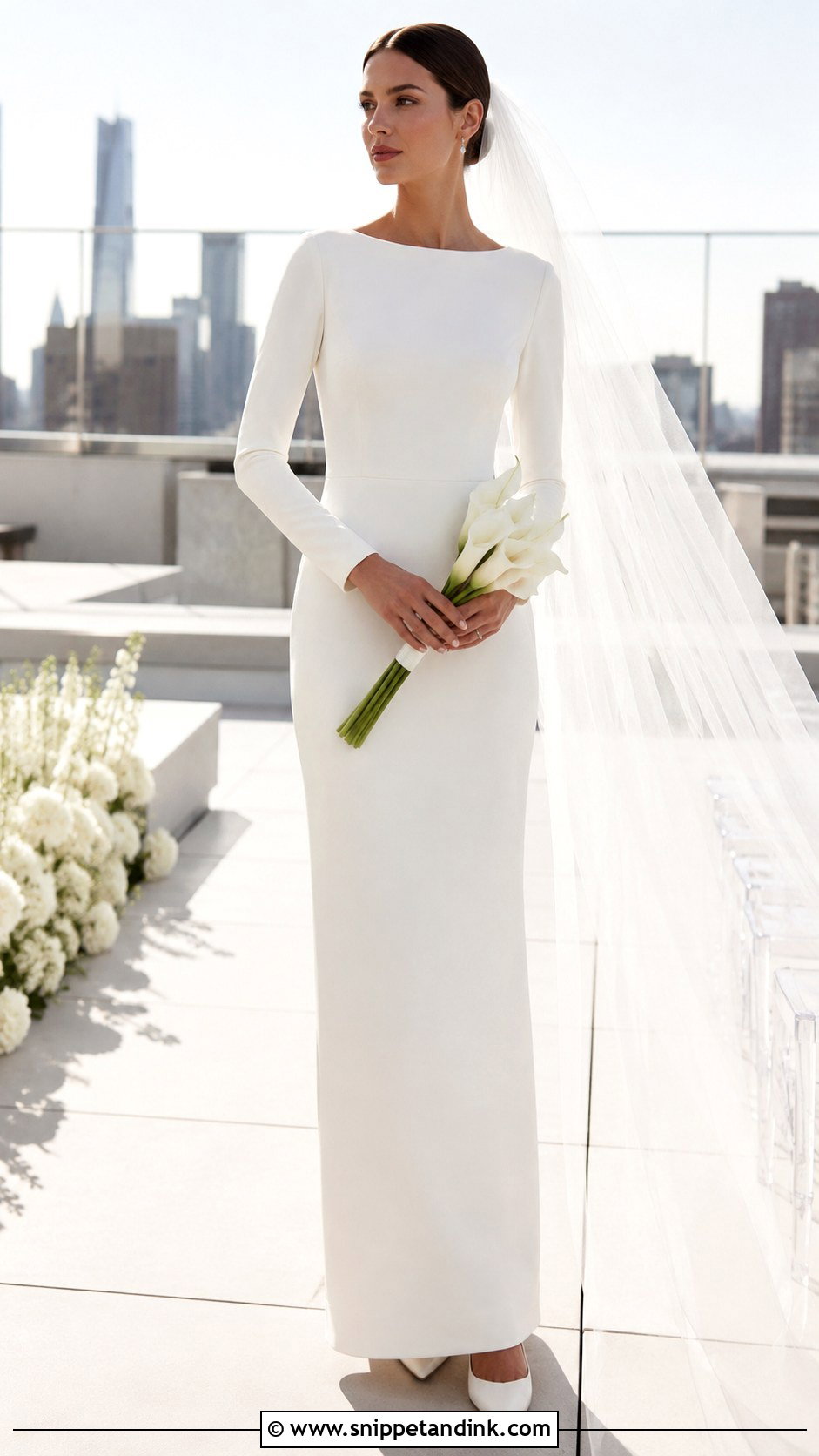 Carolina Herrera Sheath Wedding Dress - Snippet and Ink - 20 Carolina Herrera Wedding Dress Ideas