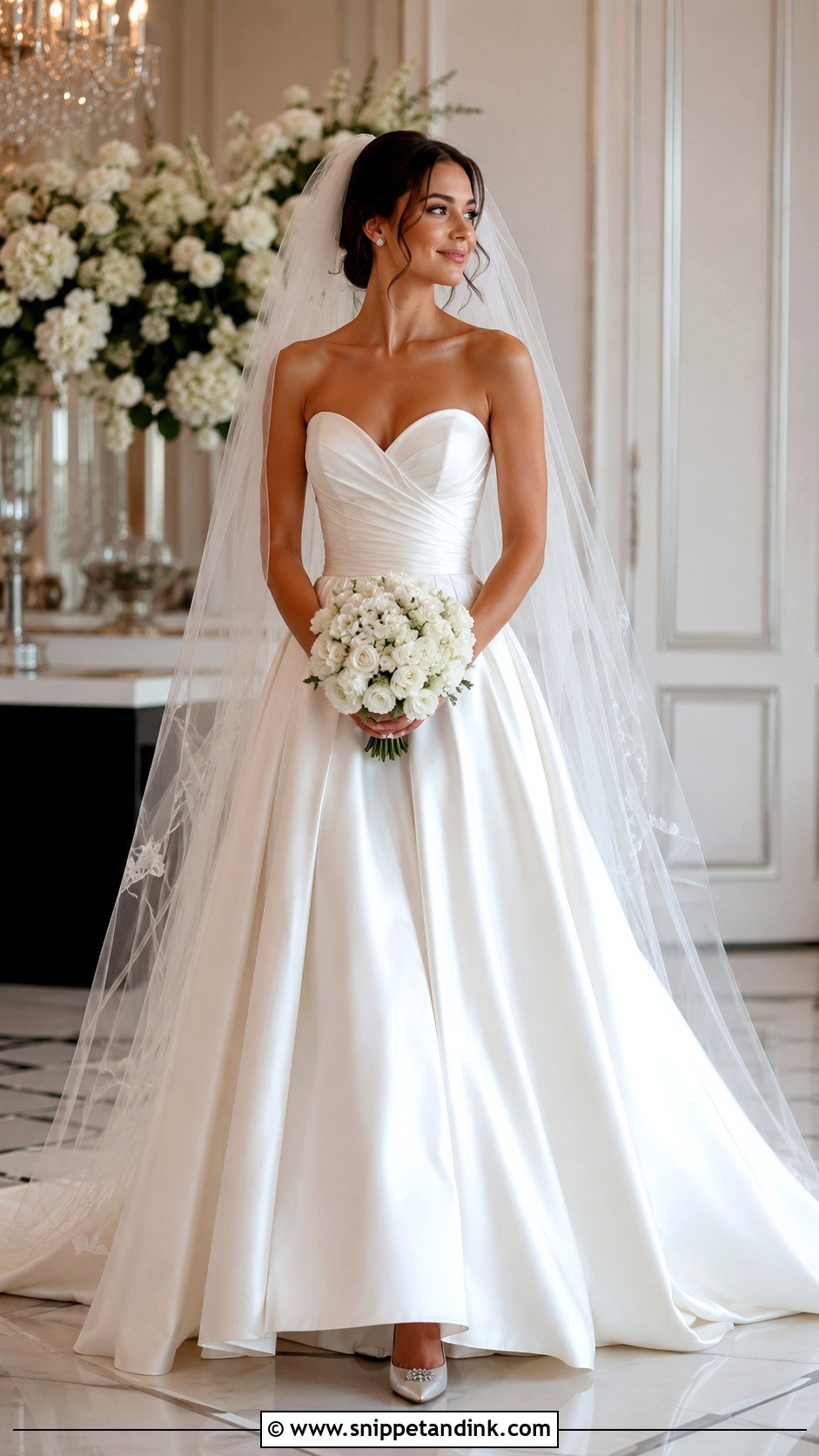 Carolina Herrera Sweetheart Neckline Gown - Snippet and Ink - 20 Carolina Herrera Wedding Dress Ideas