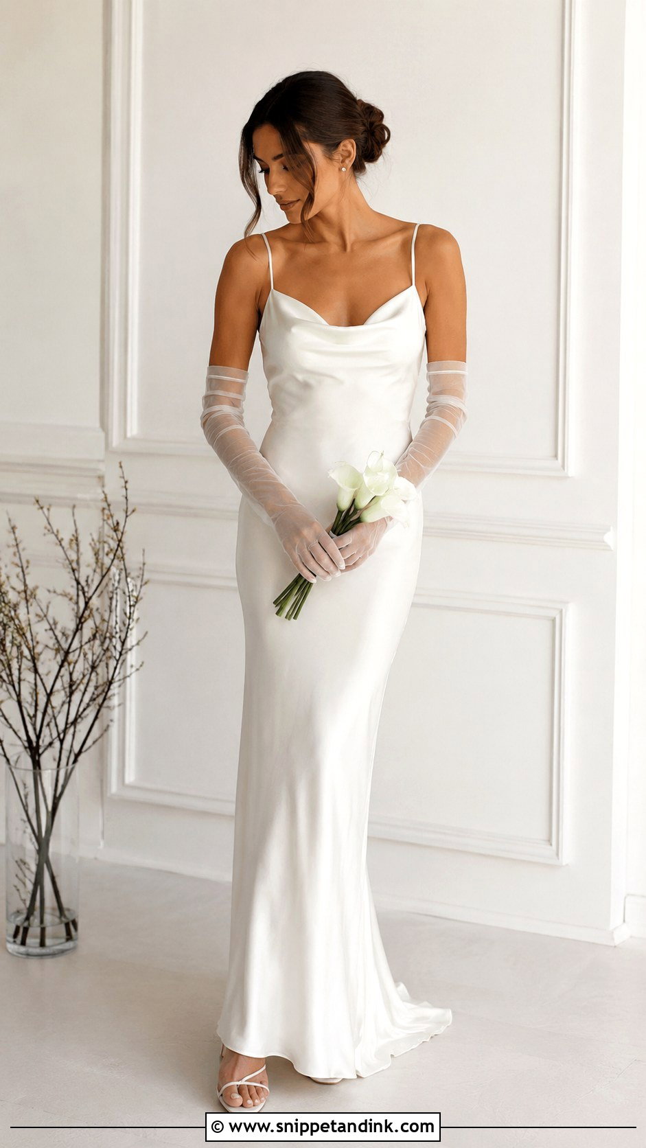 Carolyn Bessette Kennedy Wedding Dress - Snippet and Ink - 30 Celebrity Wedding Dresses