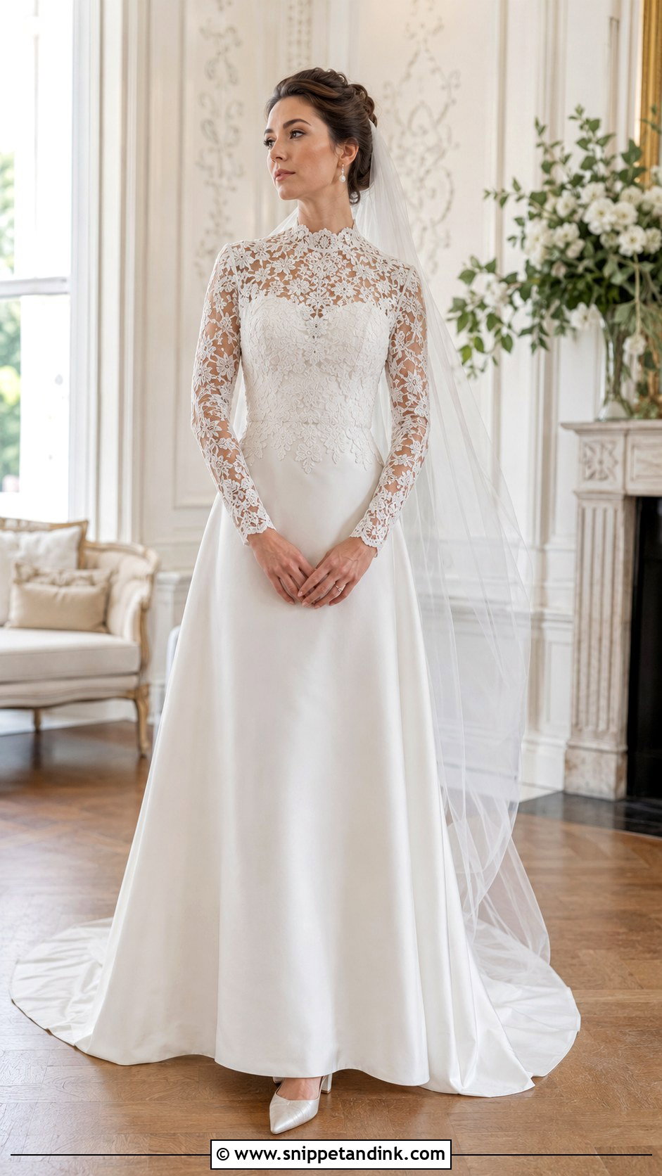 Carrickmacross Lace Wedding Dress - Snippet and Ink - 20 Irish Wedding Dress Ideas