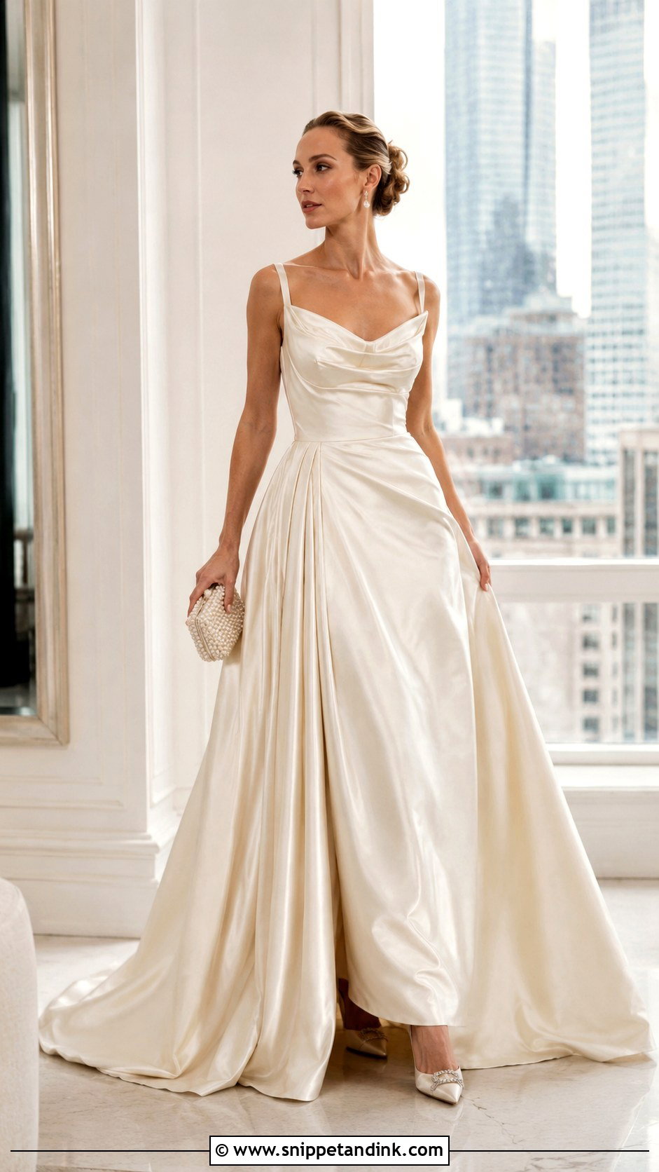 Carrie Bradshaw Satin Wedding Dress - Snippet and Ink - 25 Carrie Bradshaw Wedding Dress Ideas