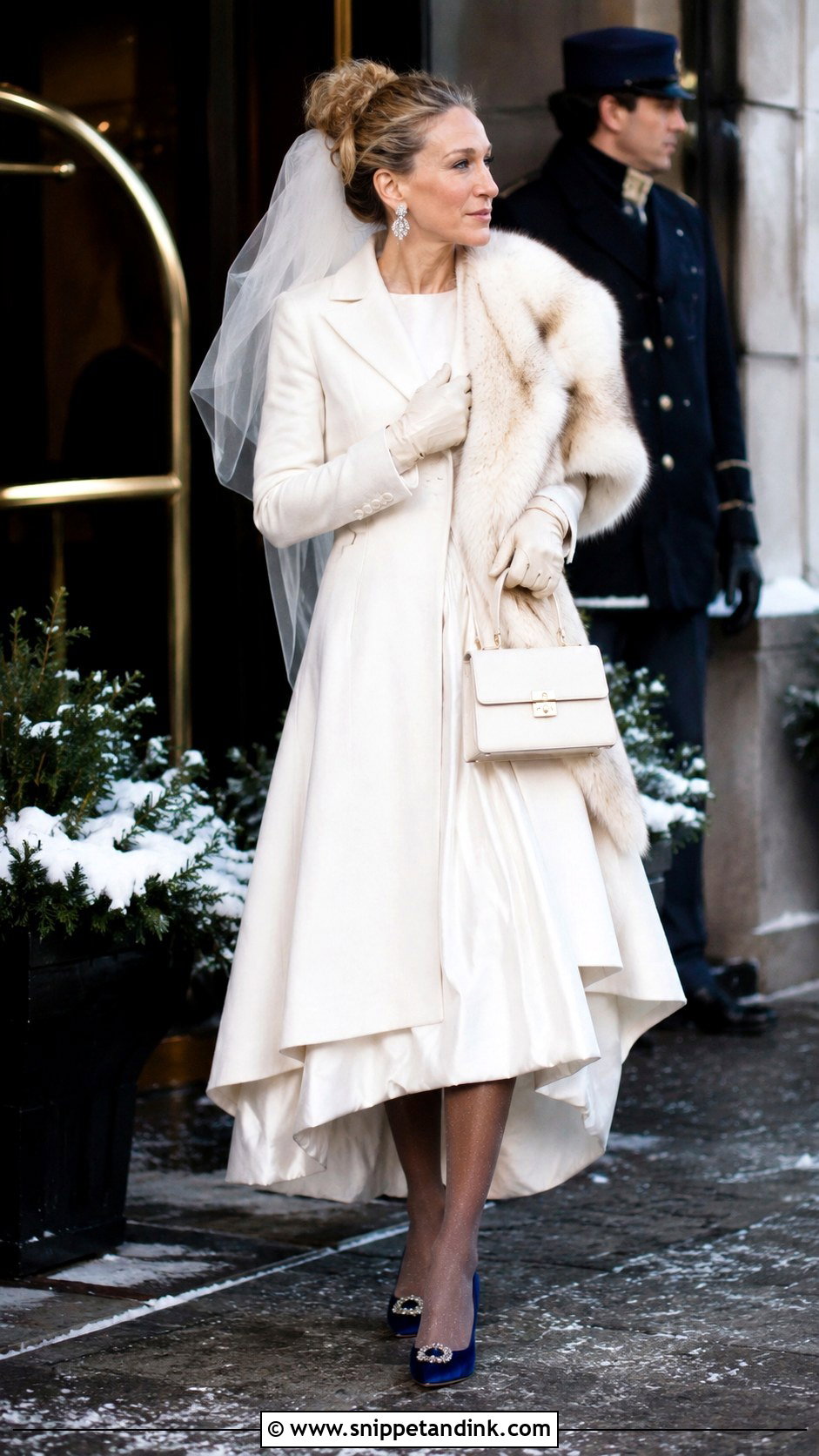 Carrie Bradshaw Winter Wedding Outfit - Snippet and Ink - 20 Carrie Bradshaw Wedding Ideas