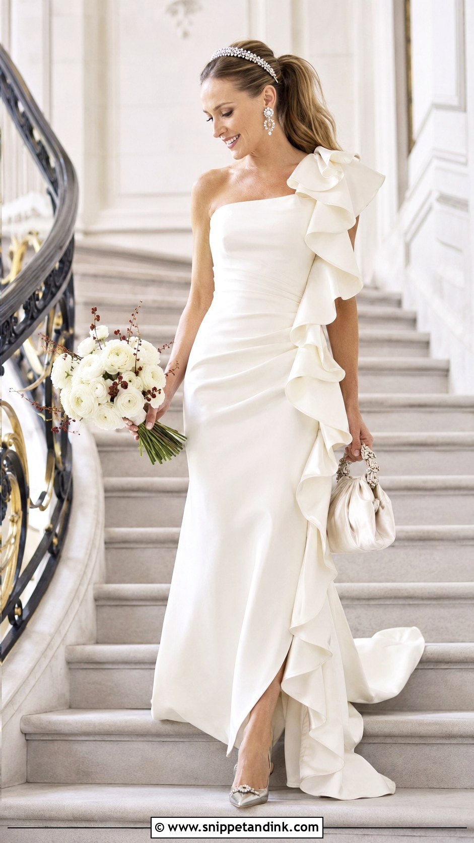 Carrie Ruffled Wedding Dress - Snippet and Ink - 20 Carrie Wedding Dress Ideas