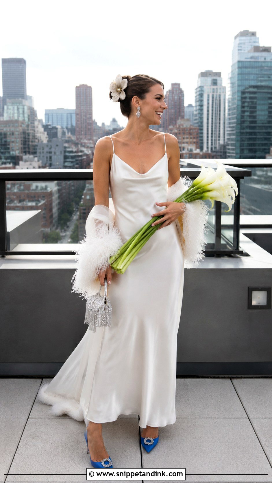 Carrie Satin Slip Wedding Dress - Snippet and Ink - 20 Carrie Wedding Dress Ideas