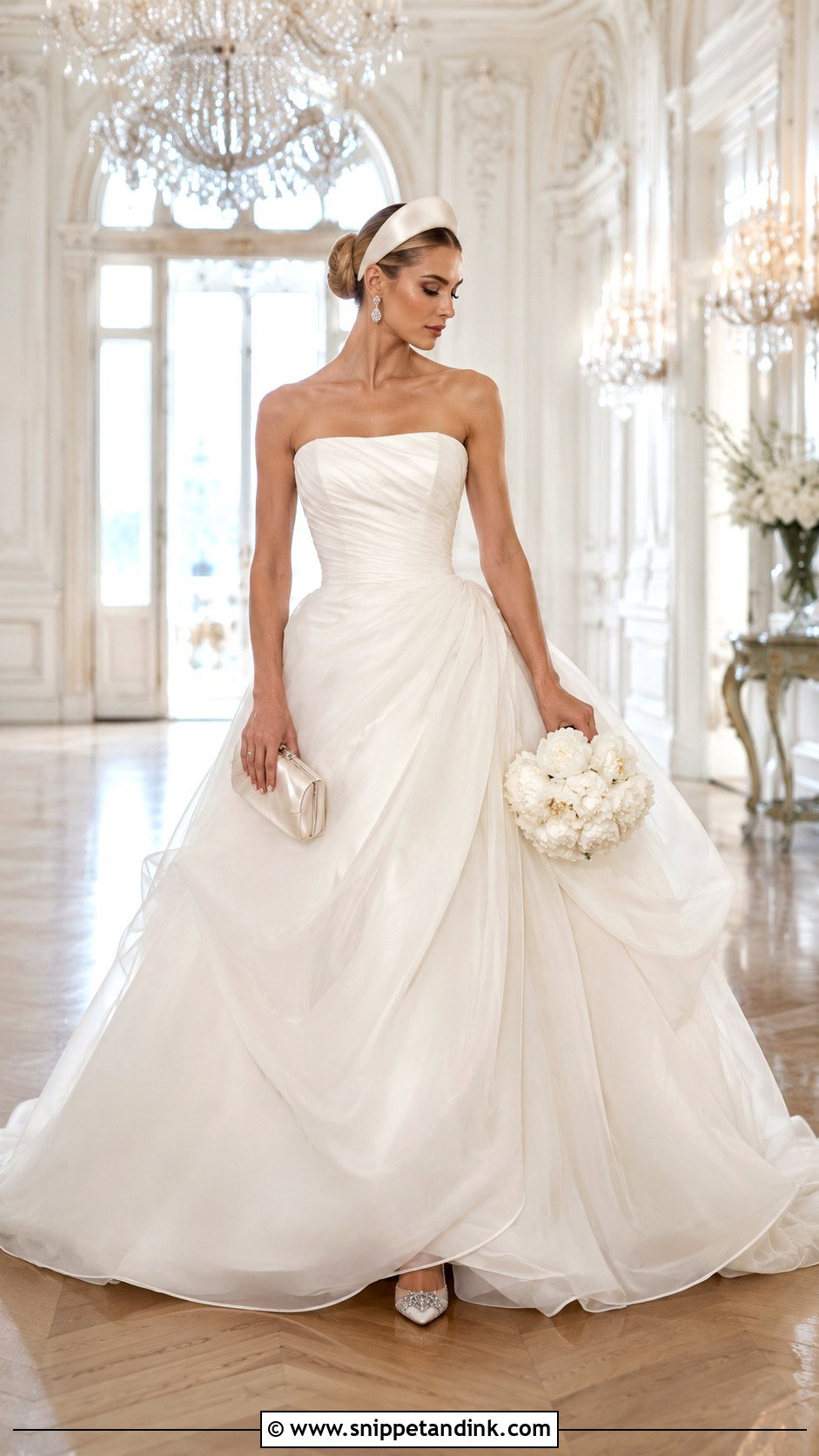 Carrie Strapless Ball Gown Wedding Dress - Snippet and Ink - 20 Carrie Wedding Dress Ideas