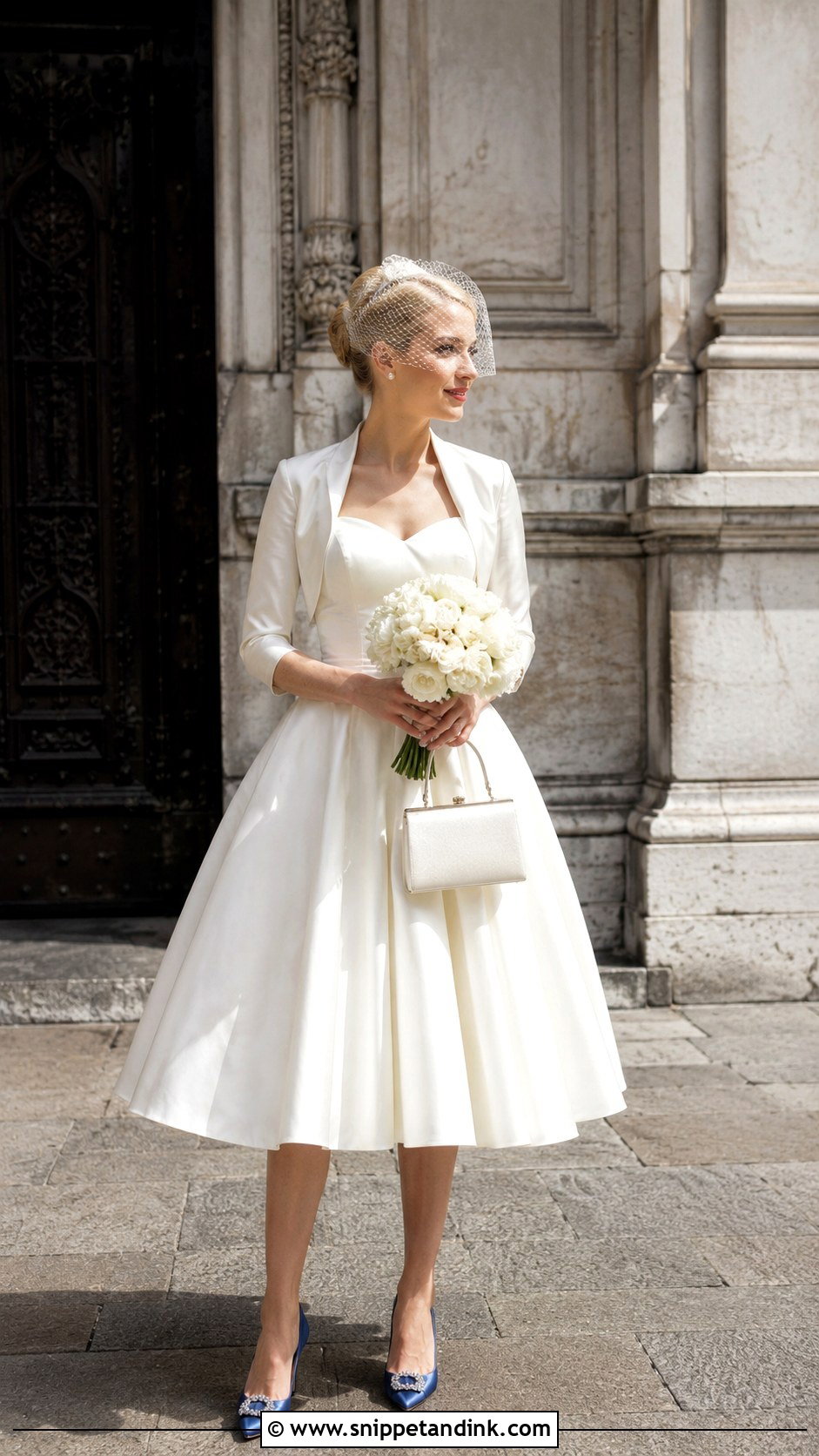 Carrie Tea Length Wedding Dress - Snippet and Ink - 20 Carrie Wedding Dress Ideas