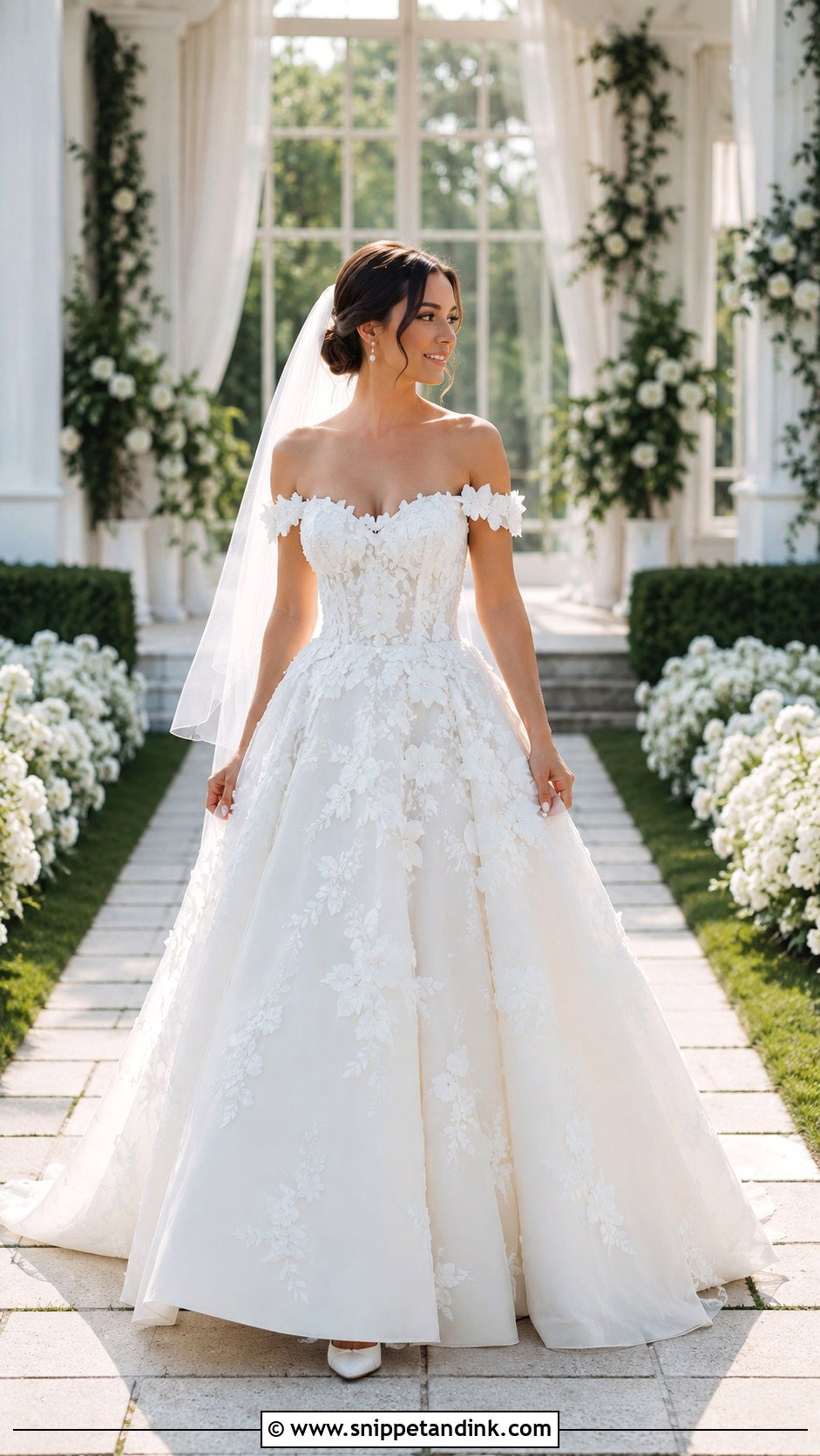 Casablanca Bridal 3D Floral Ball Gown - Snippet and Ink - 20 Casablanca Bridal Ideas