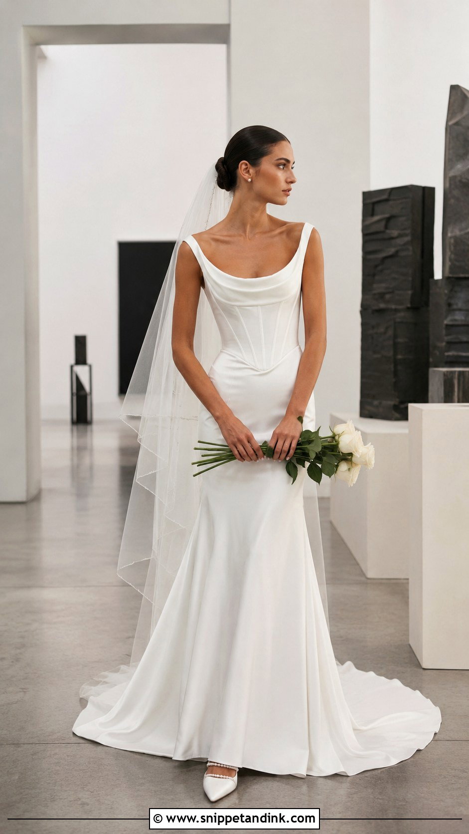 Casablanca Bridal Cat Eye Neckline Gown - Snippet and Ink - 20 Casablanca Bridal Ideas