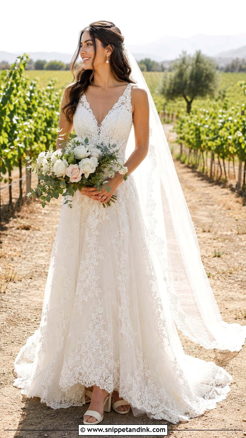 Casablanca Bridal Chantilly Lace A Line Gown - Snippet and Ink - 20 Casablanca Bridal Ideas