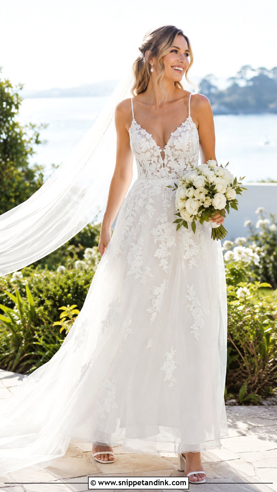 Casablanca Bridal Floral Destination Gown - Snippet and Ink - 20 Casablanca Bridal Ideas