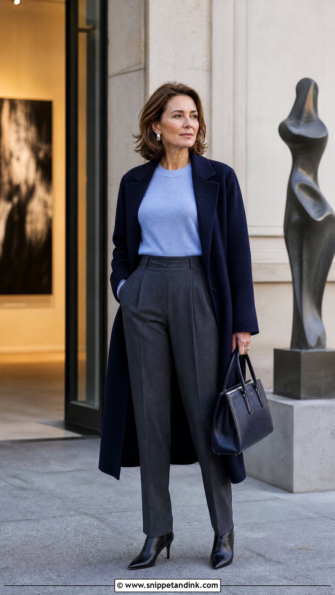 Cashmere Sweater And Tailored Pants Proposal Outfit - Snippet and Ink - 20 Winter Proposal Outfits for Her