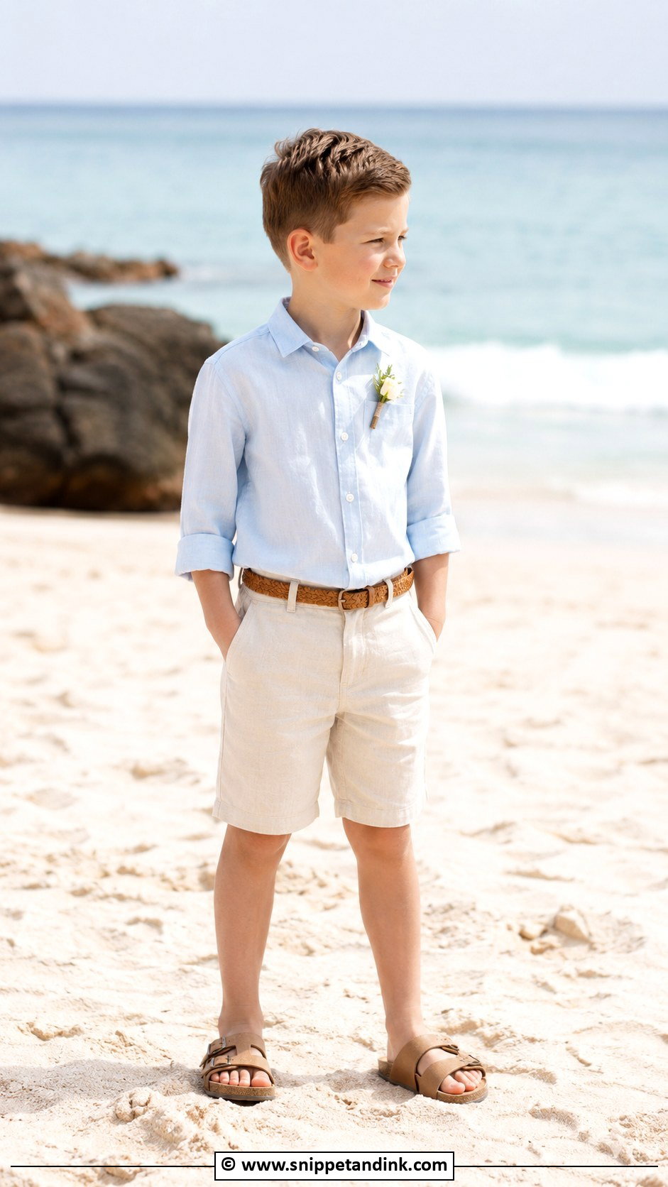 Casual Beach Ring Bearer Outfit - Snippet and Ink - 35 Ring Bearer Outfit Ideas