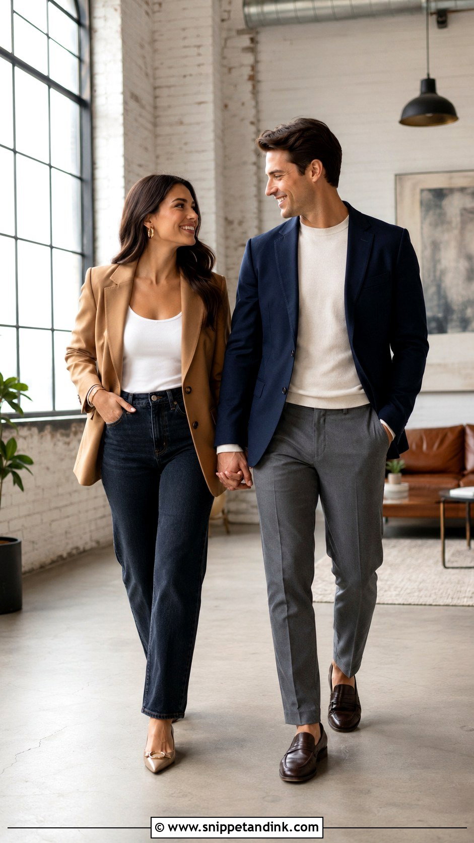 Casual Blazer Indoor Prewed Outfit - Snippet and Ink - 20 Prewed Casual Indoor Ideas