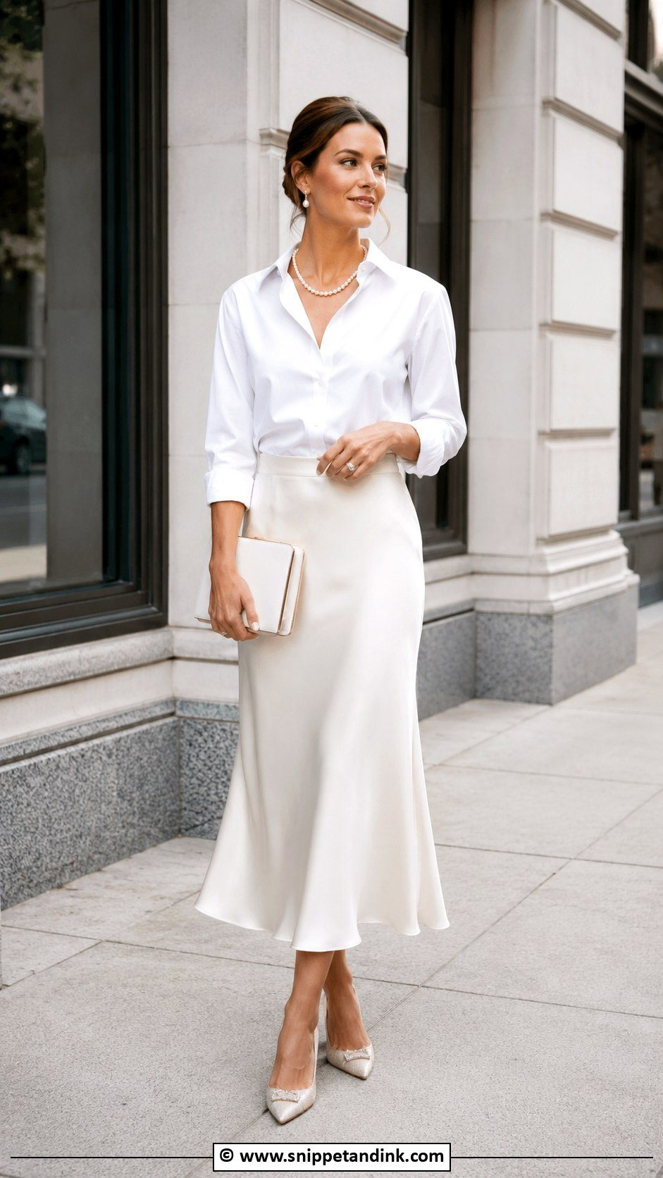 Casual Bridal Button Down Shirt Outfit - Snippet and Ink - 25 Casual Bridal Outfit Ideas