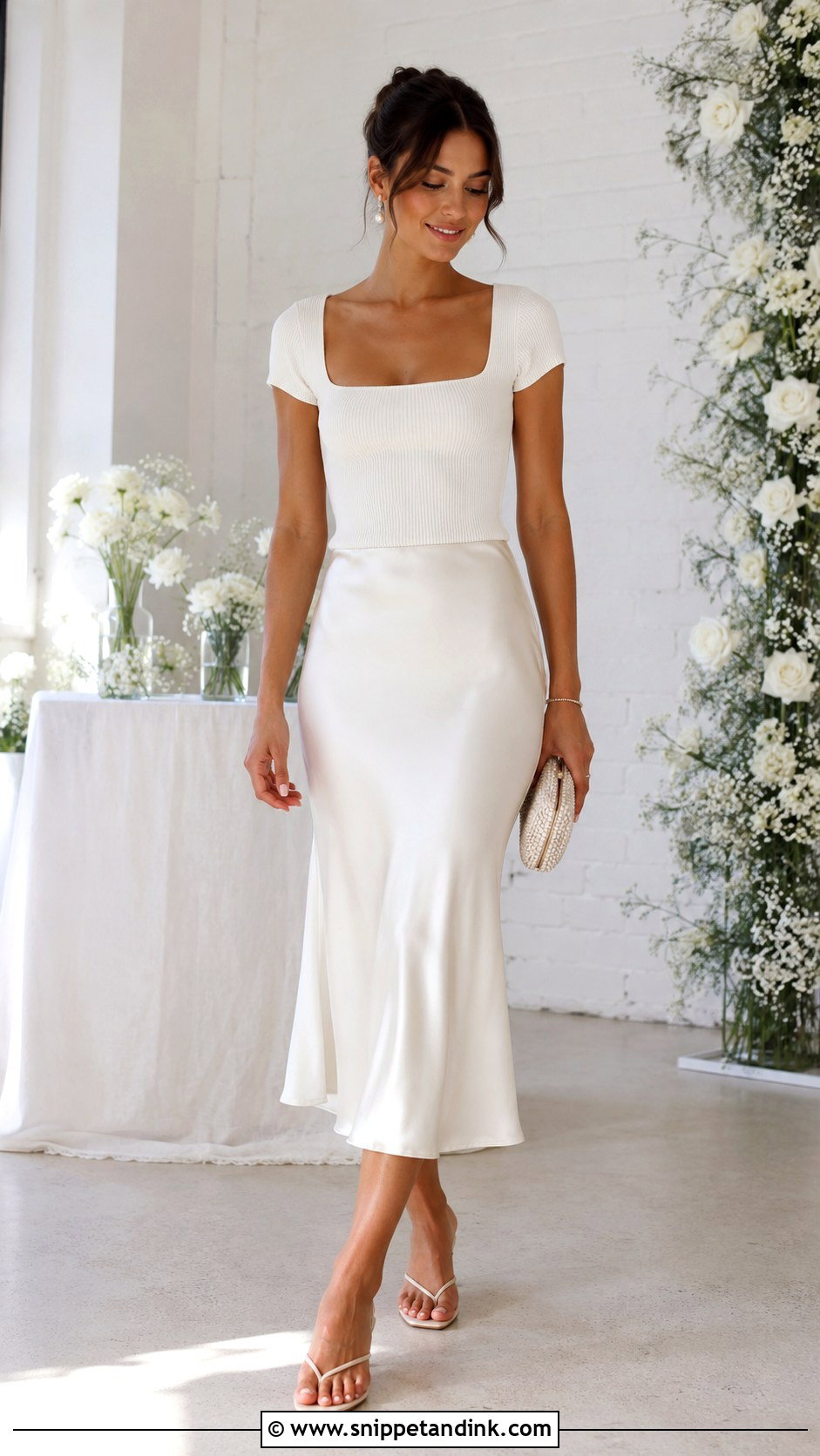 Casual Bridal Skirt And Top Outfit - Snippet and Ink - 20 Casual Bridal Outfits
