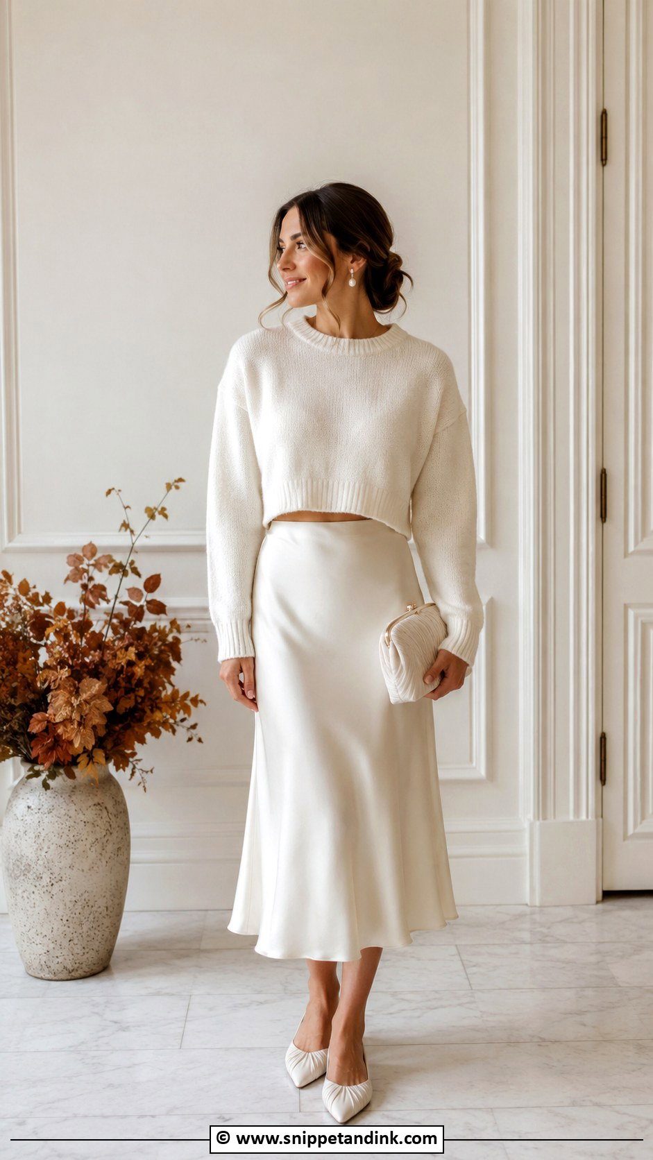 Casual Bridal Sweater And Skirt Outfit - Snippet and Ink - 25 Casual Bridal Outfit Ideas