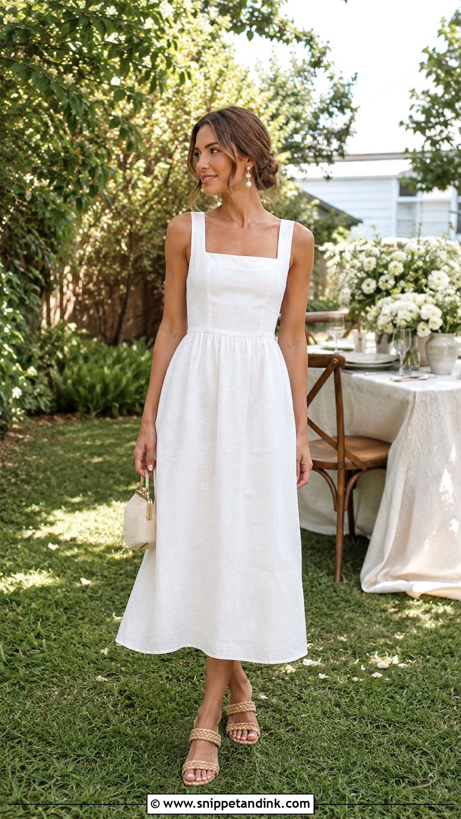 Casual Bride Linen Dress - Snippet and Ink - 25 Casual Bride Outfit Ideas
