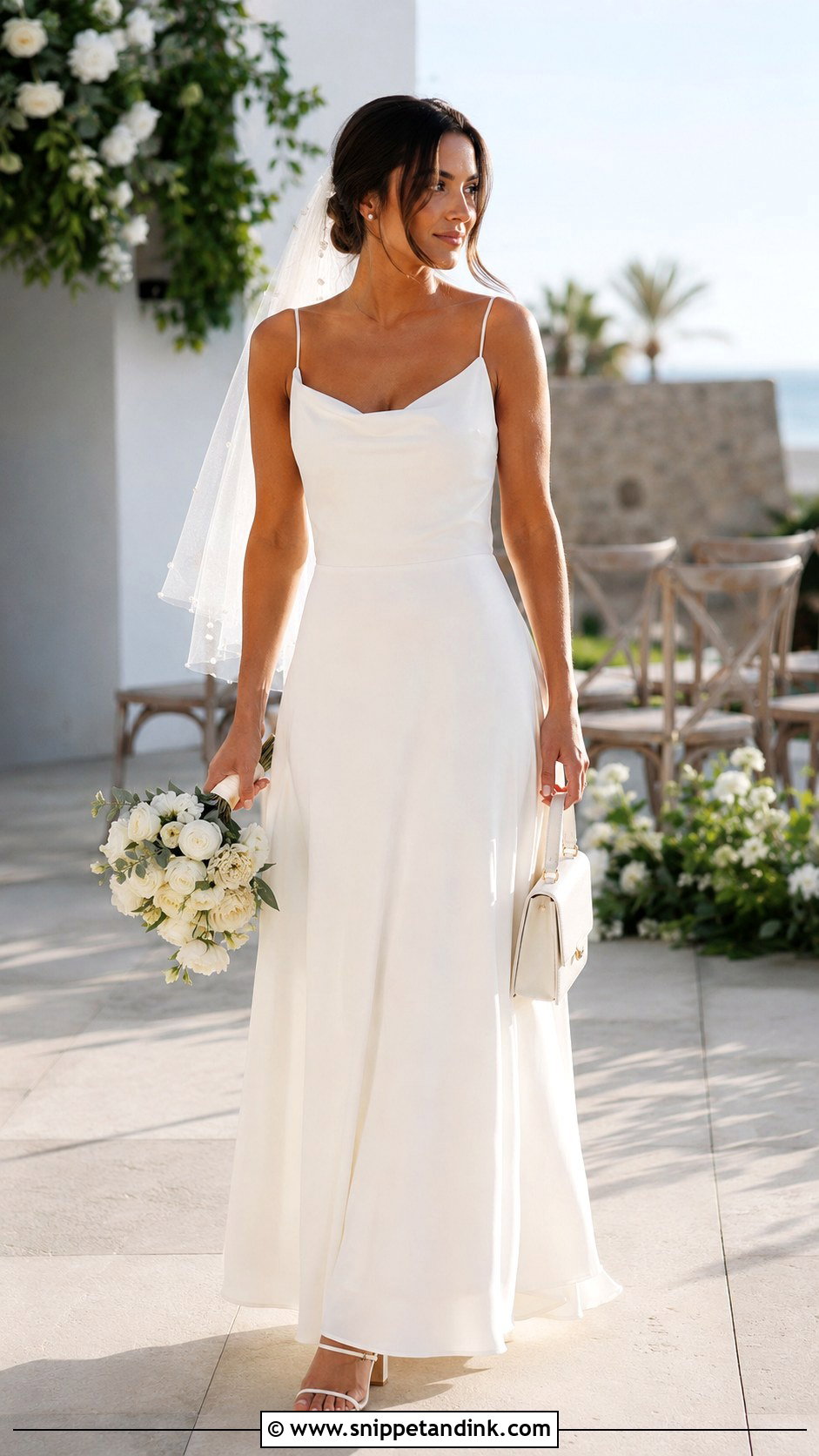Casual Bride Simple A Line Maxi Dress - Snippet and Ink - 20 Casual Bride Dress Ideas