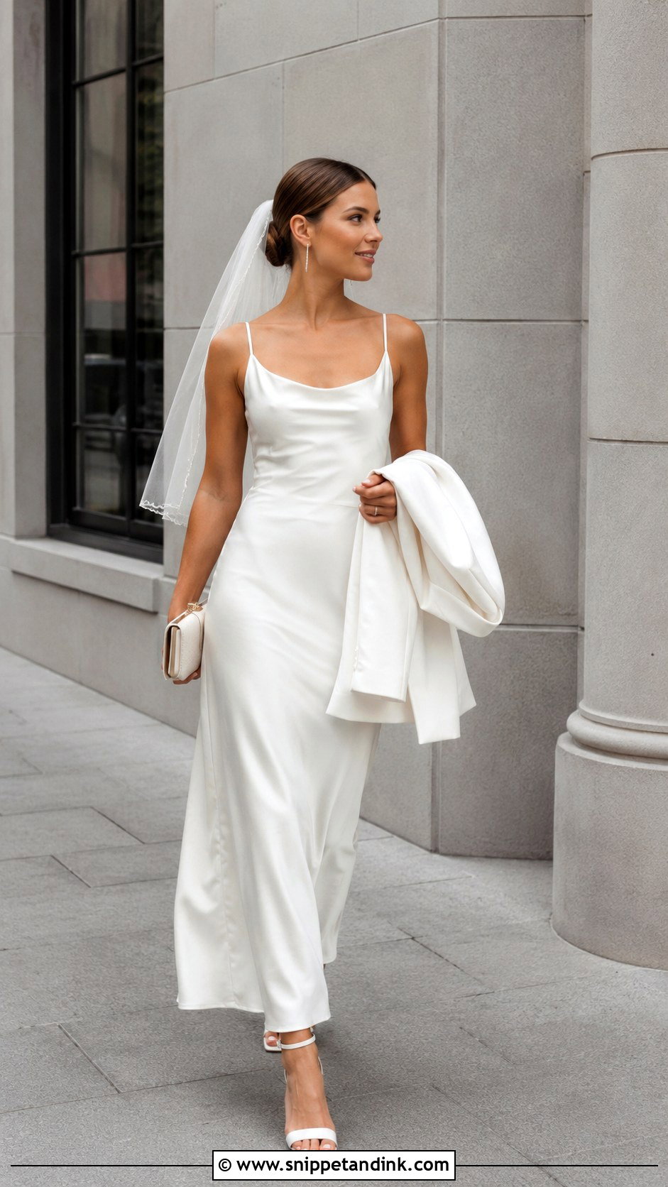 Casual Bride Slip Dress - Snippet and Ink - 20 Casual Bride Dress Ideas