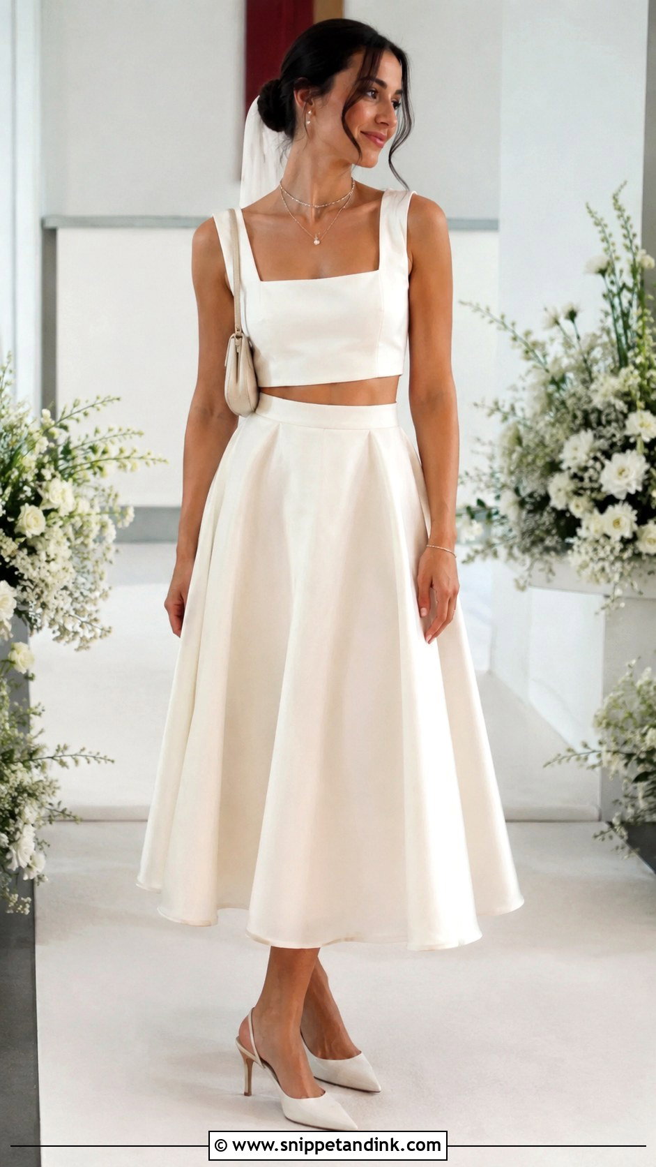 Casual Bride Two Piece Skirt Set - Snippet and Ink - 20 Casual Bride Dress Ideas