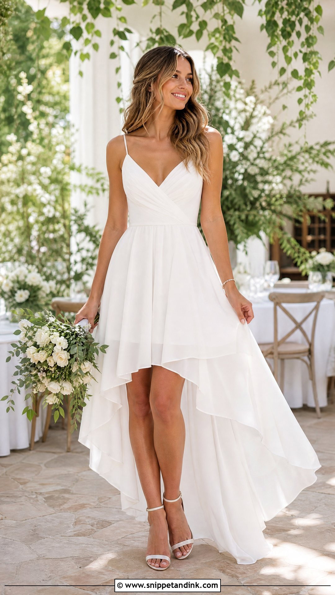 Casual High Low Wedding Dress - Snippet and Ink - 25 Relaxed Wedding Dress Ideas