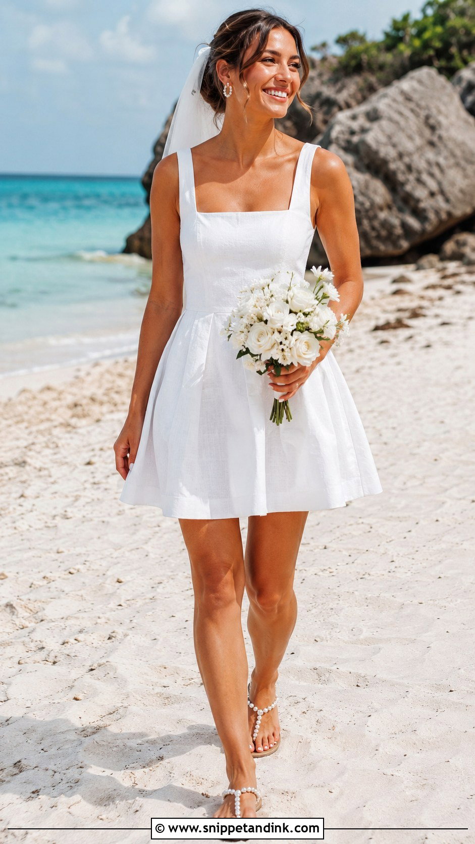 Casual Mini Beach Wedding Dress - Snippet and Ink - 20 Casual Beach Wedding Dress Ideas