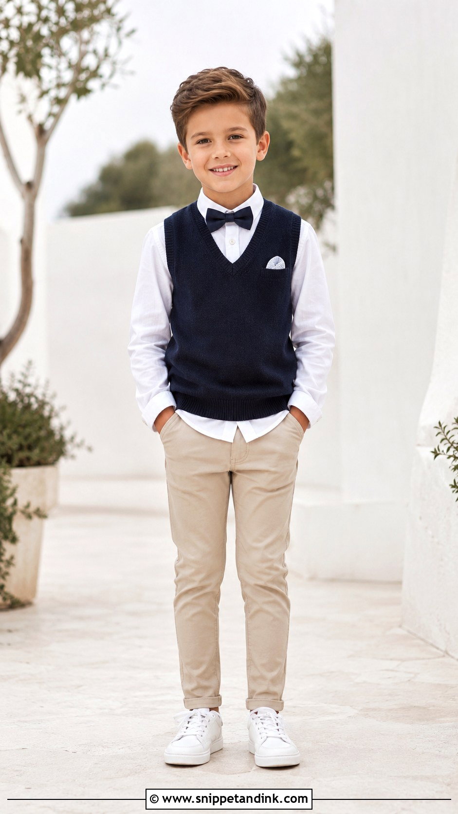 Casual Ring Bearer Outfit With Sneakers - Snippet and Ink - 20 Bearer Outfit Ideas