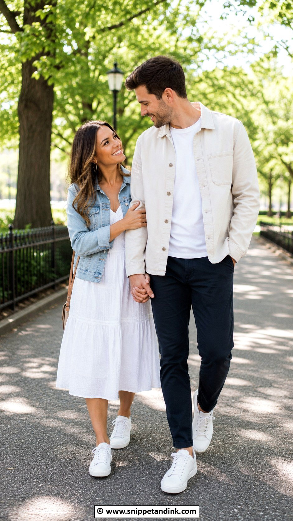 Casual Sneakers Save The Date Outfit - Snippet and Ink - 30 Save the Date Outfit Ideas
