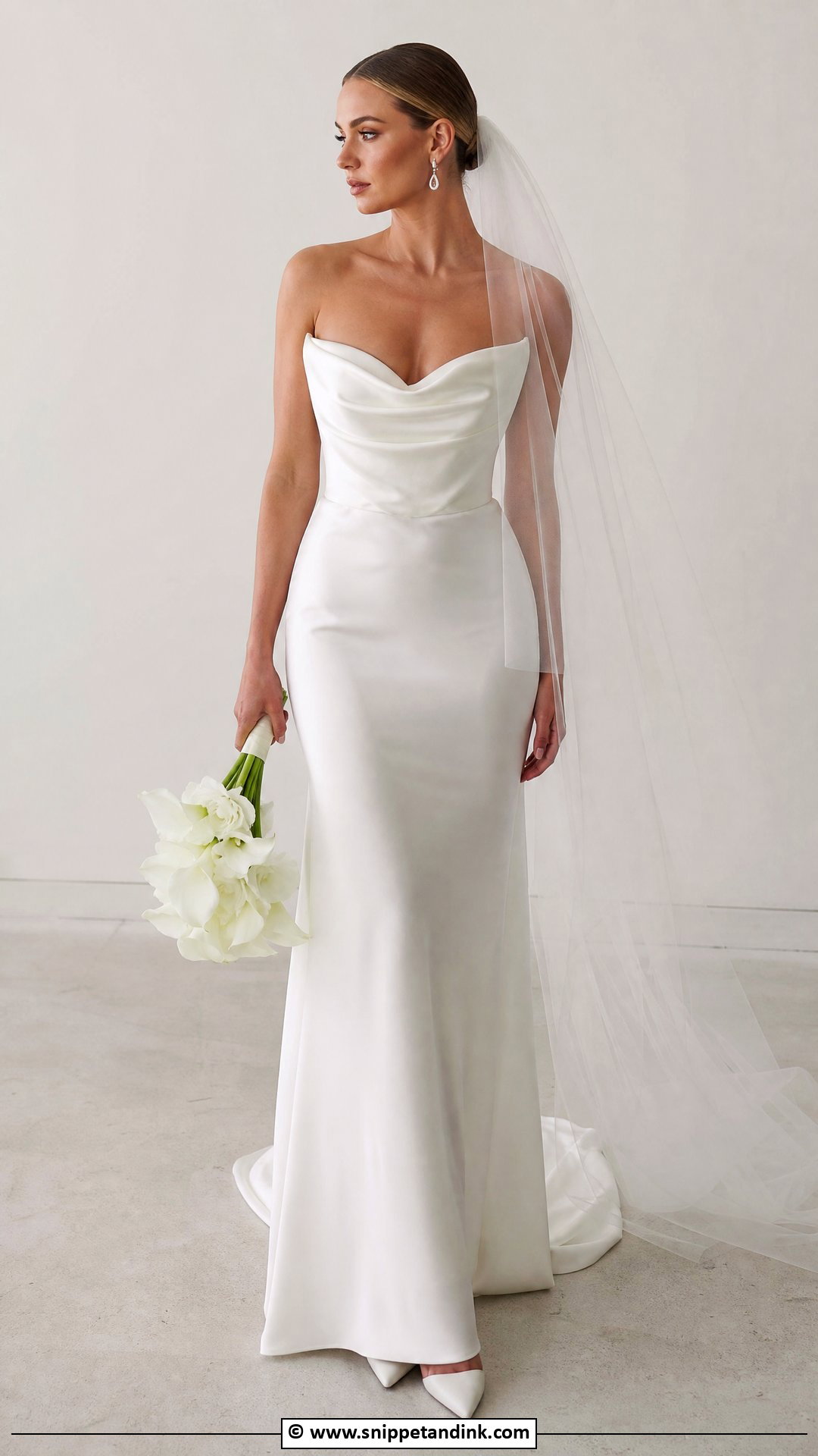Cat Eye Neckline Wedding Dress - Snippet and Ink - 35 2025 Wedding Dresses
