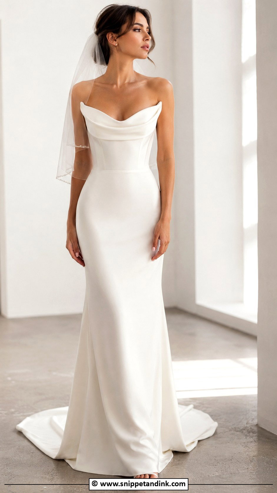 Cat Eye Neckline Wedding Dress - Snippet and Ink - 25 Unique Wedding Dresses Different