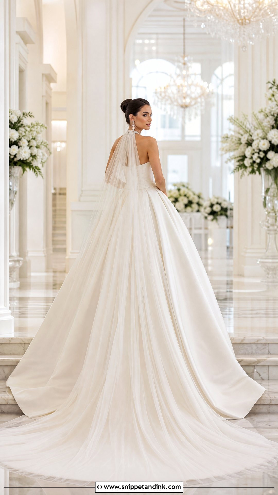 Cathedral Bride Cape With Ball Gown - Snippet and Ink - 25 Bride Cape Ideas