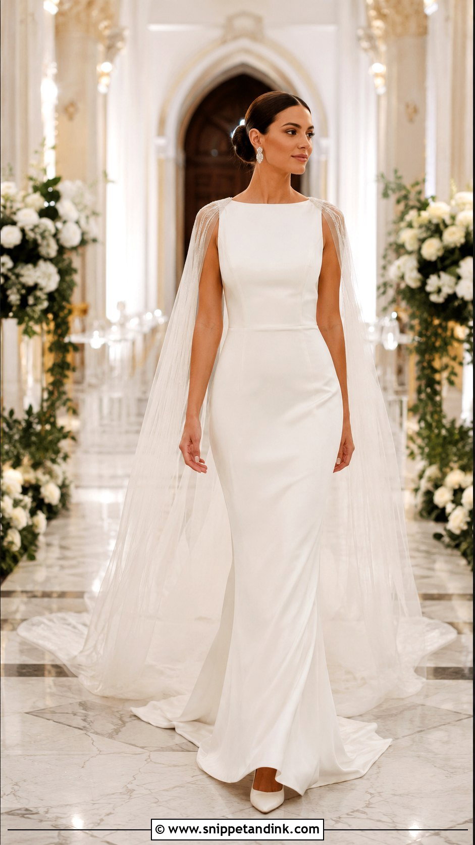 Cathedral Cape Wedding Dress - Snippet and Ink - 30 Wedding Dress with Cape Ideas