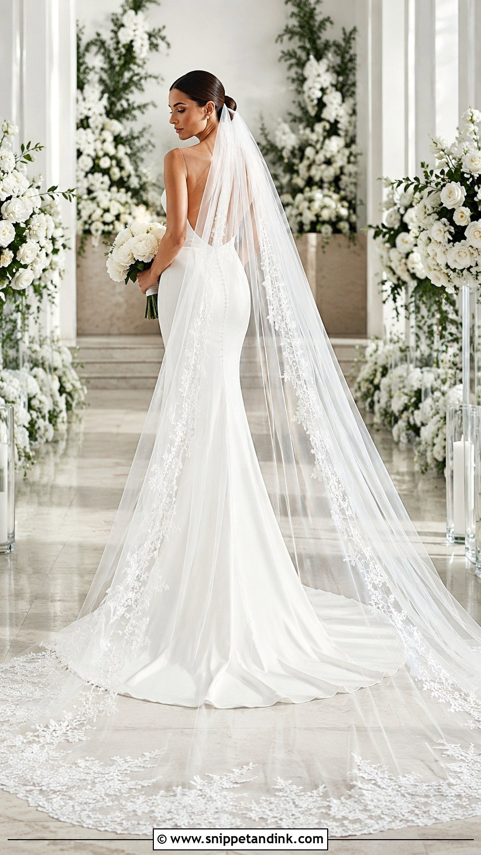 Cathedral Custom Veil - Snippet and Ink - 25 Custom Veil Ideas
