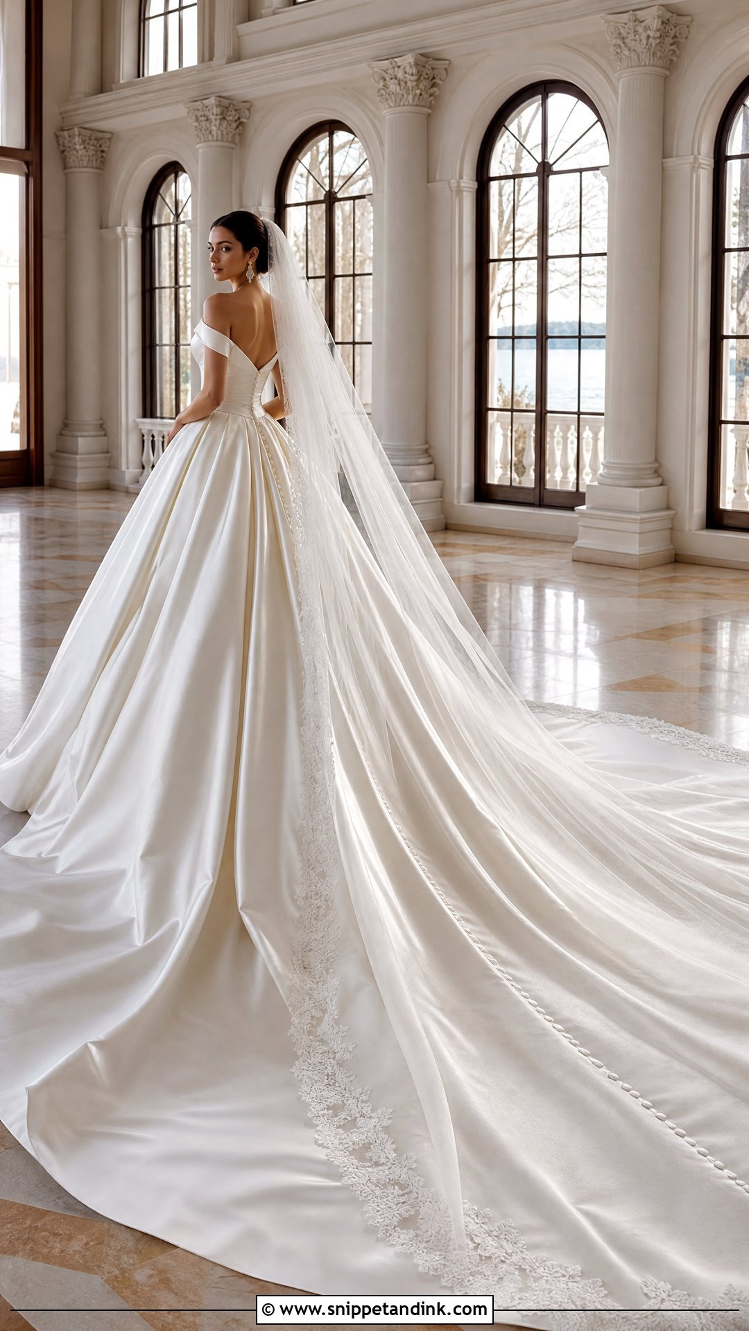 Cathedral Train Ball Gown Wedding Dress - Snippet and Ink - 20 Huge Wedding Dress Ideas