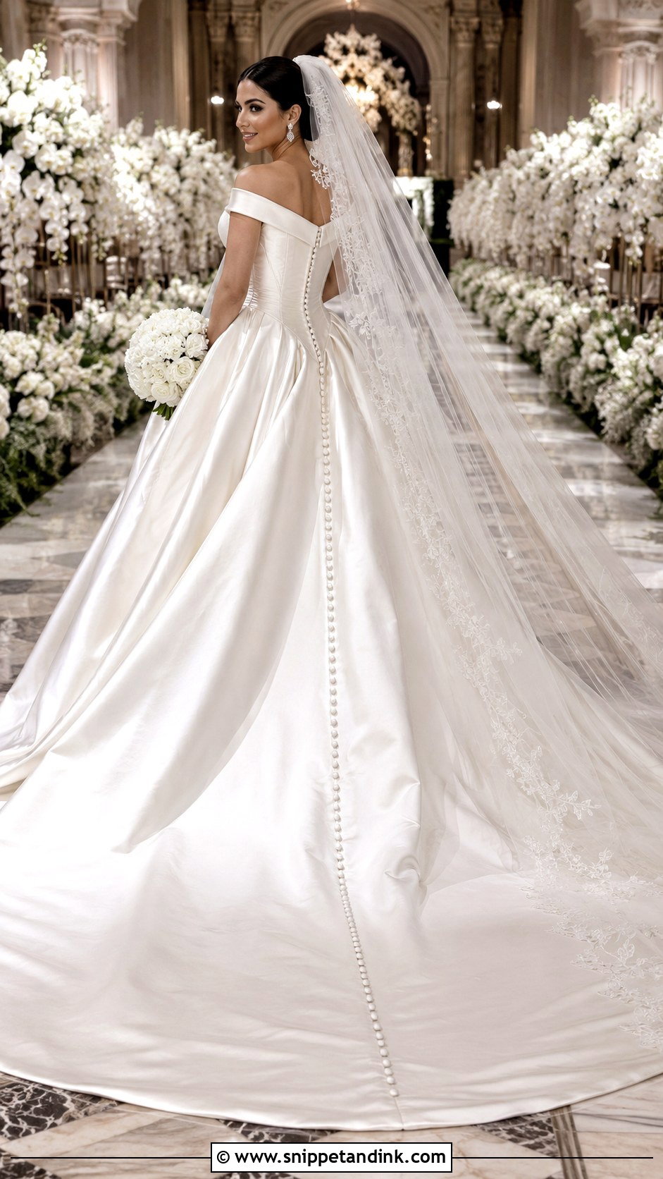 Cathedral Train Princess Ball Gown Wedding Dress - Snippet and Ink - 20 Dream Wedding Dresses Ball Gown Princesses
