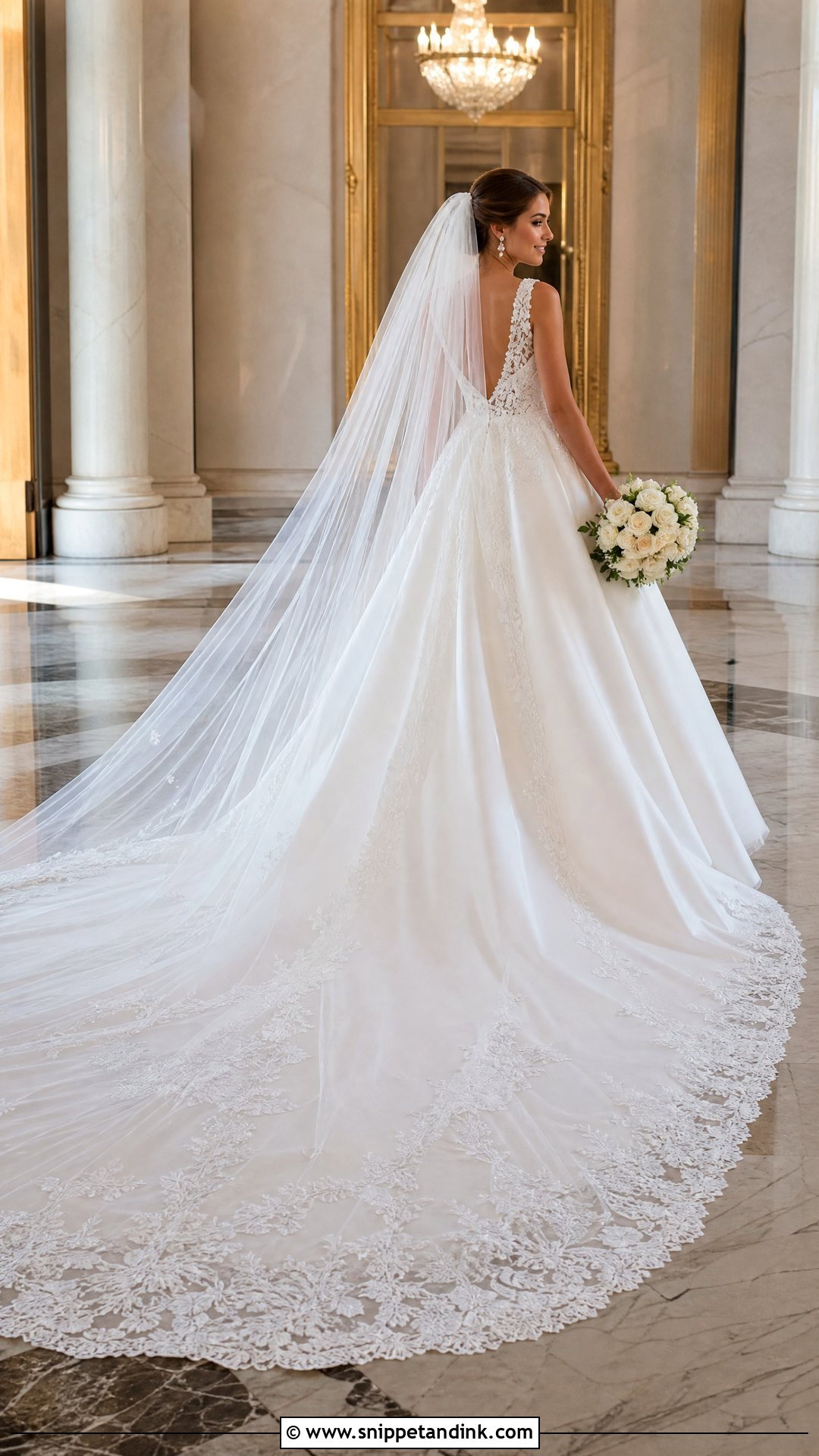 Cathedral Train Princess Wedding Dress - Snippet and Ink - 20 Pretty Wedding Dresses Princesses