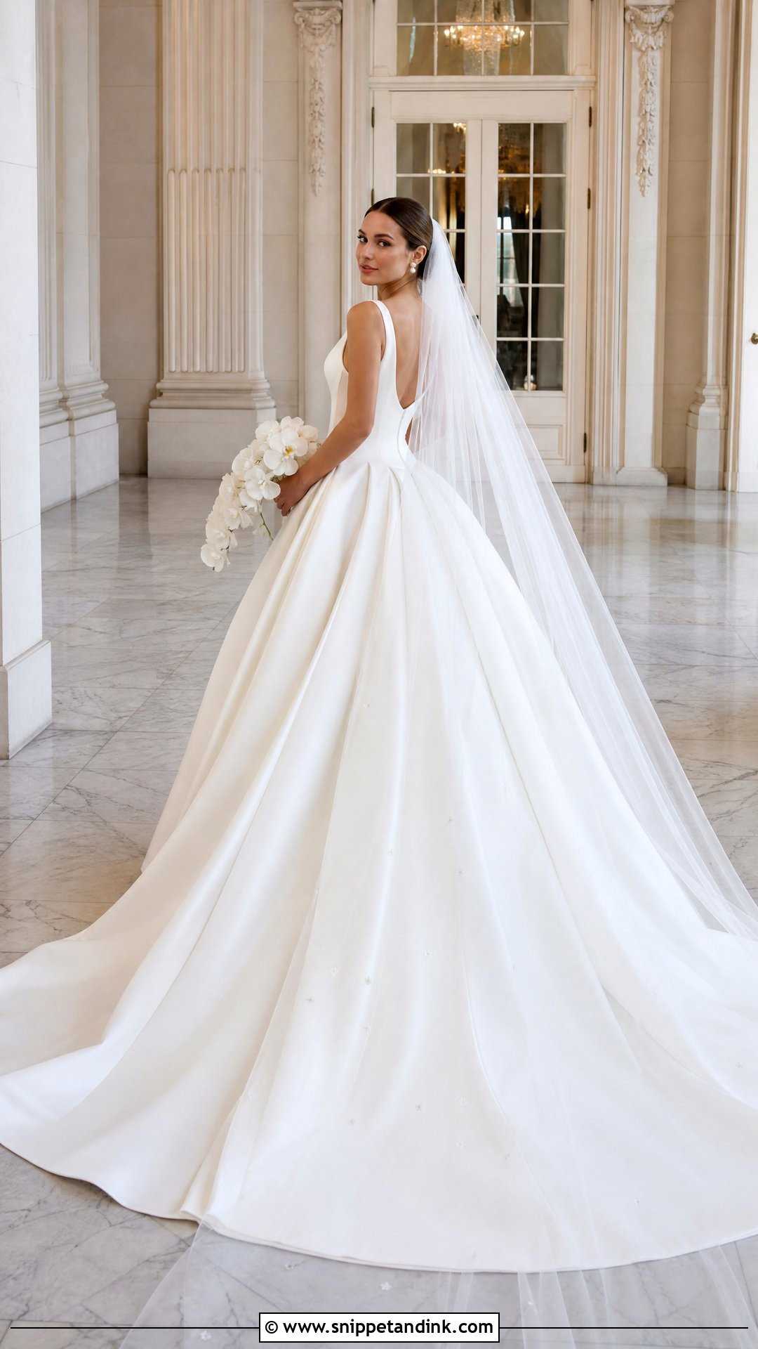 Cathedral Train Princess Wedding Gown - Snippet and Ink - 20 Princess Wedding Gown Fairytale Ideas