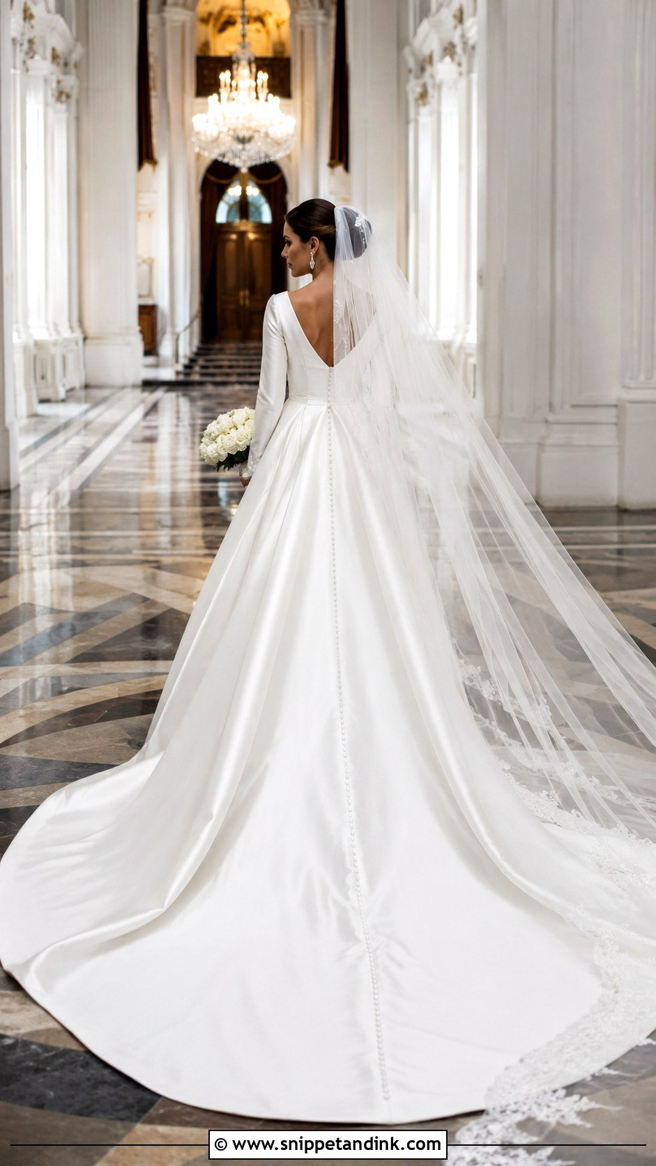 Cathedral Train Wedding Dress - Snippet and Ink - 20 Rich Wedding Dress Ideas