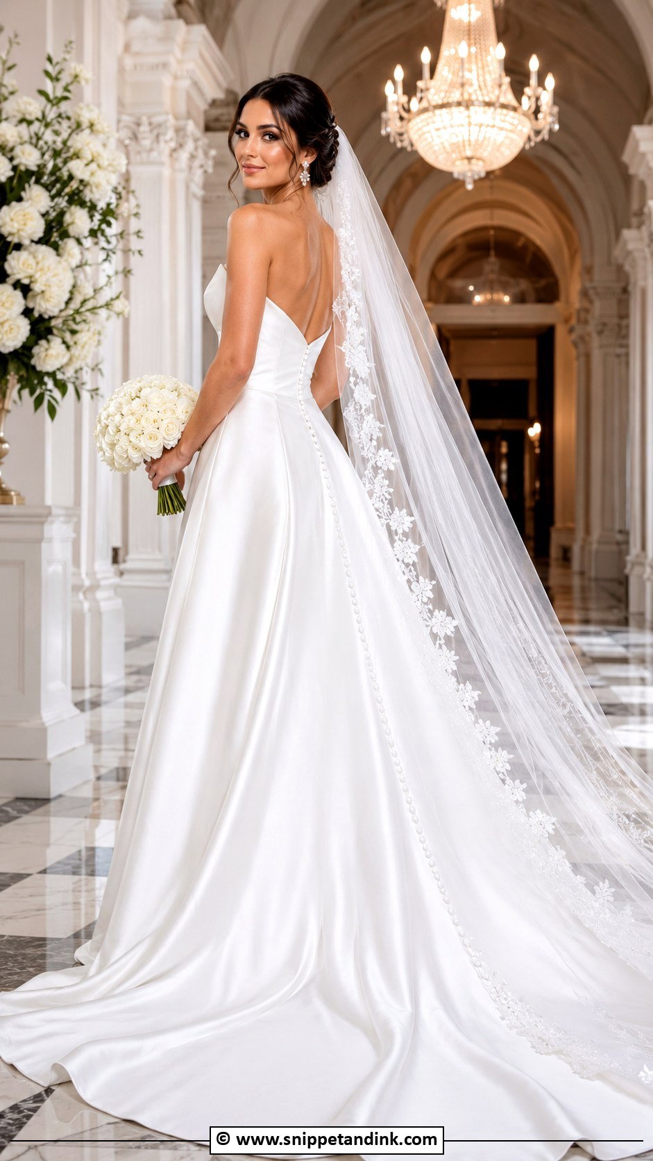 Cathedral Train Wedding Dress - Snippet and Ink - 30 Classy Timeless Wedding Dress Ideas