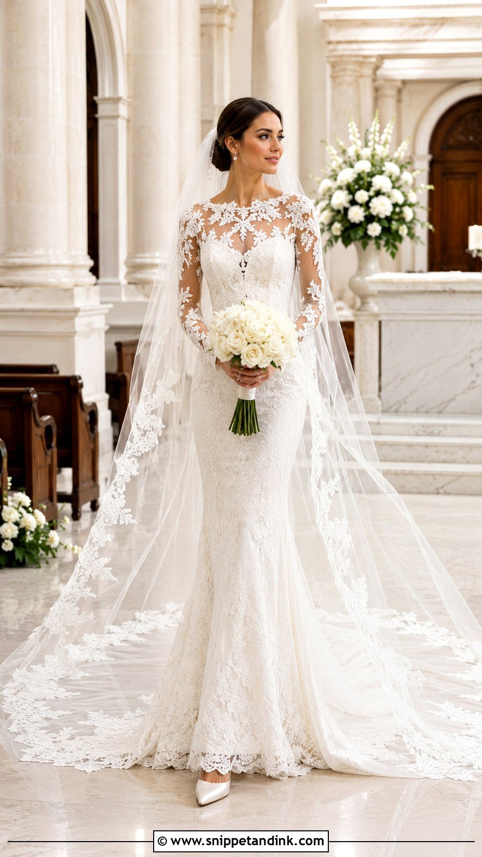 Cathedral Veil Anastasia Wedding Dress - Snippet and Ink - 20 Anastasia Wedding Dress Ideas