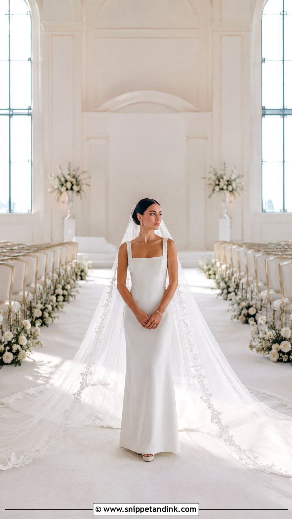 Cathedral Veil Wedding Dress - Snippet and Ink - 20 Nicola Peltz Wedding Dress Ideas