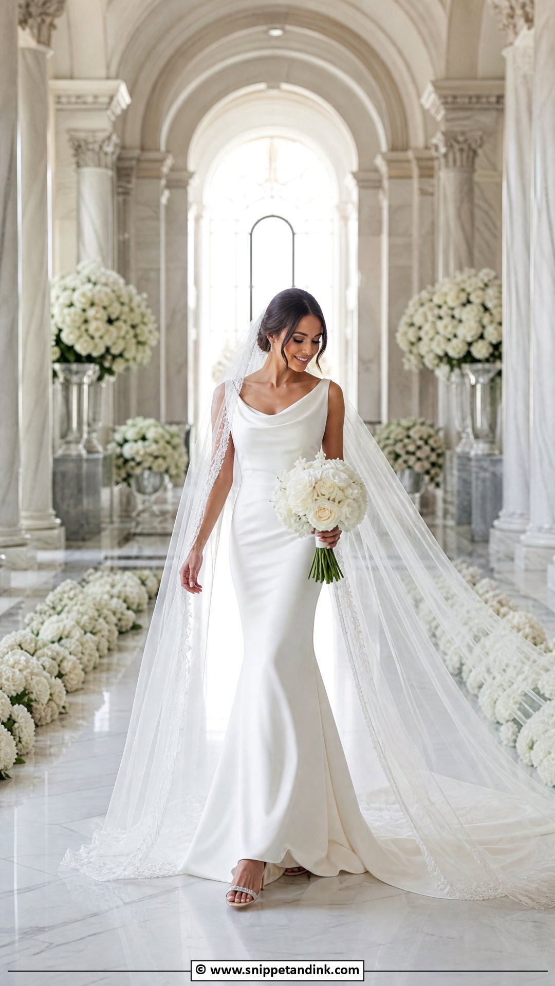 Cathedral Veil Wedding Dress - Snippet and Ink - 35 Ethereal Wedding Dress Ideas