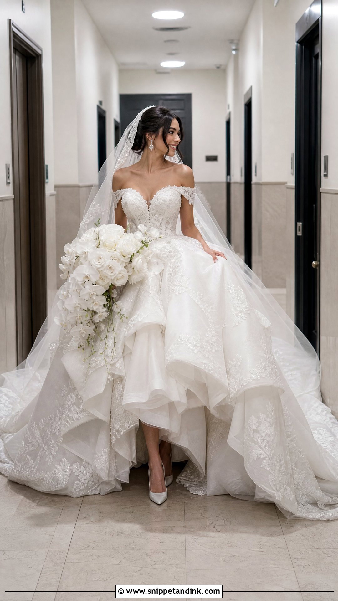 Cathedral Wedding Dress For A Courthouse Ceremony - Snippet and Ink - 20 Horrible Wedding Dress Ideas