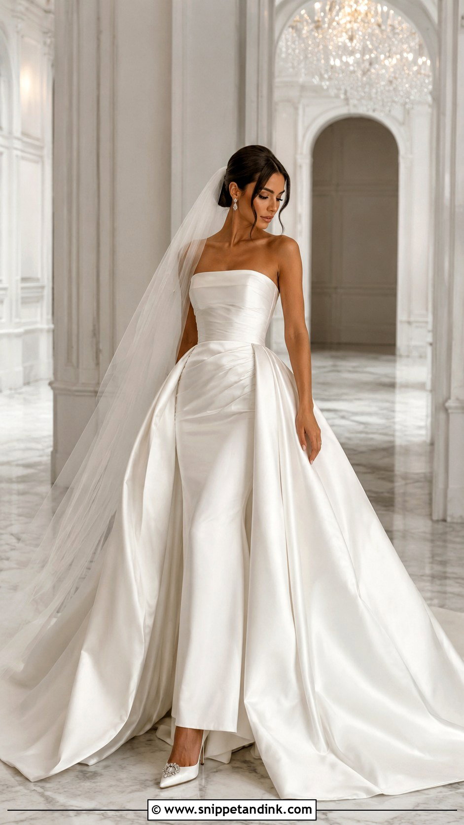 Cathedral Wedding Dress With Overskirt - Snippet and Ink - 30 Cathedral Wedding Dress Ideas
