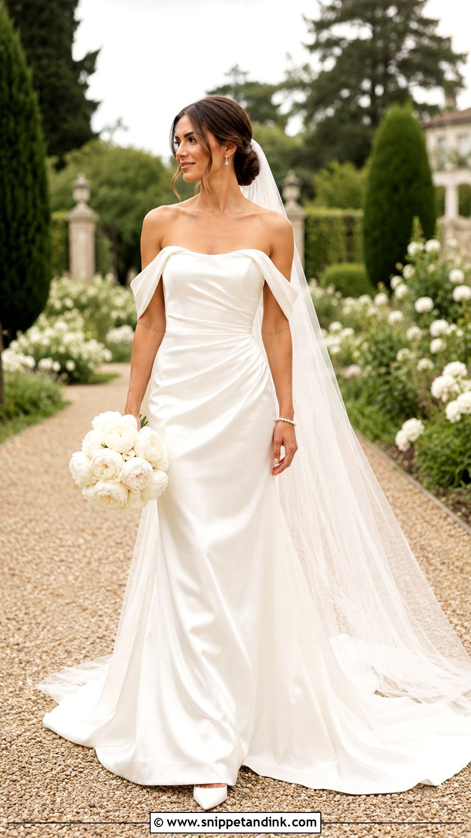 Catherine Rayner Off Shoulder Wedding Dress - Snippet and Ink - 20 Catherine Rayner Wedding Dress Ideas
