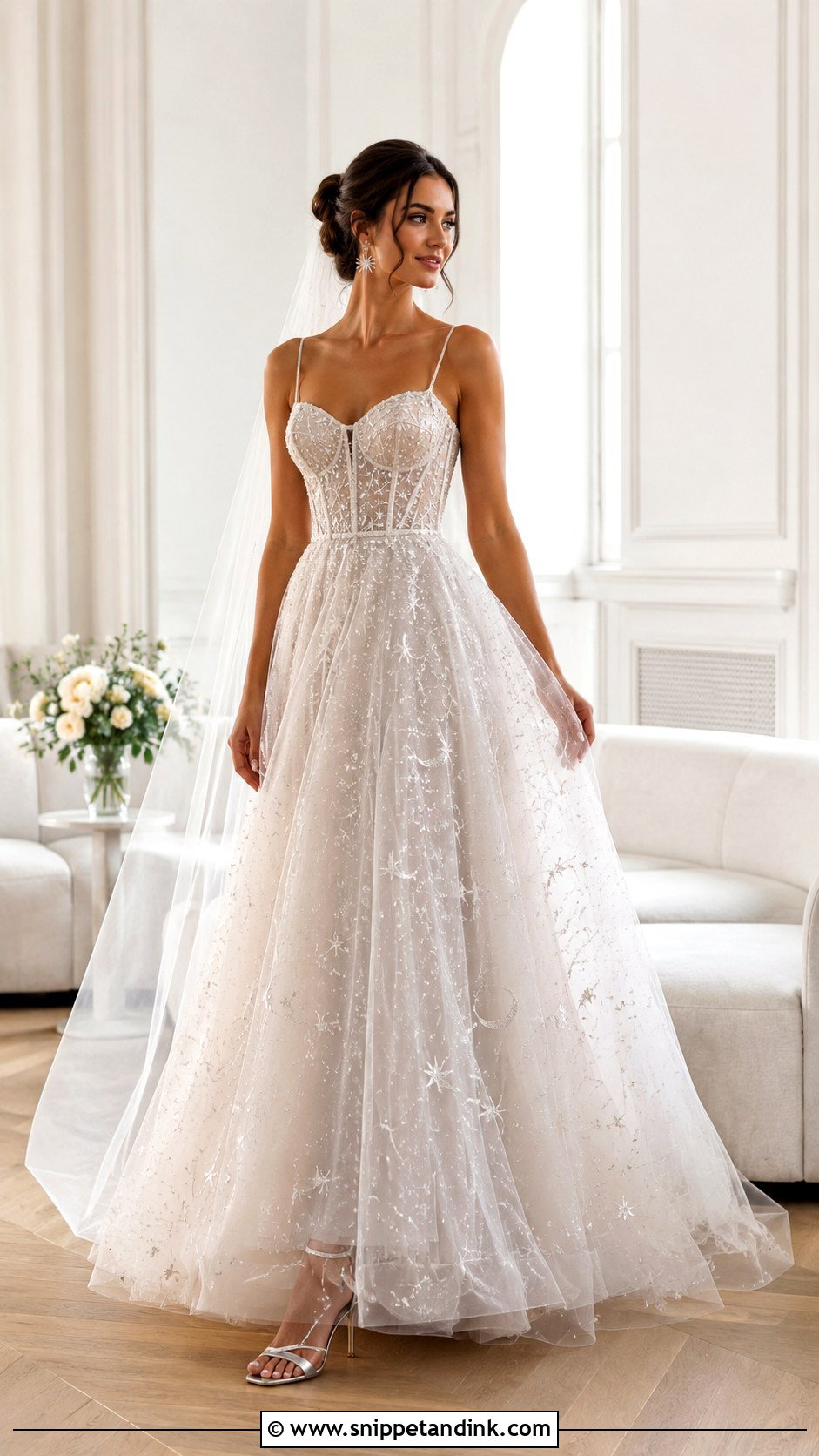 Celestial Beaded Wedding Dress - Snippet and Ink - 20 Creative Wedding Dress Ideas