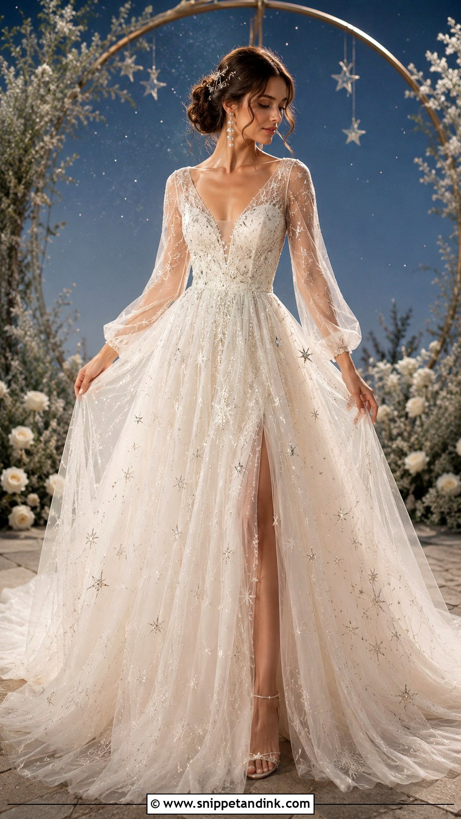 Celestial Fairy Wedding Dress - Snippet and Ink - 30 Whimsical Wedding Dress Fairies Ideas