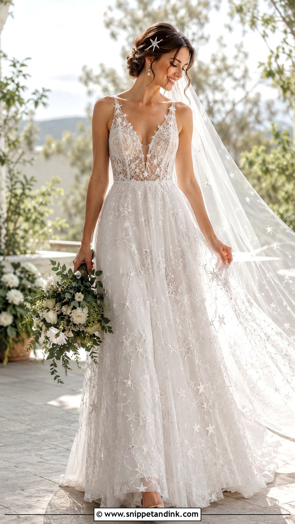 Celestial Lace Wedding Dress - Snippet and Ink - 30 Celestial Wedding Dress Ideas